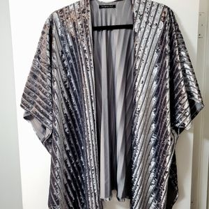 ❤ Silver Velvet Cardigan - Plus Size💄